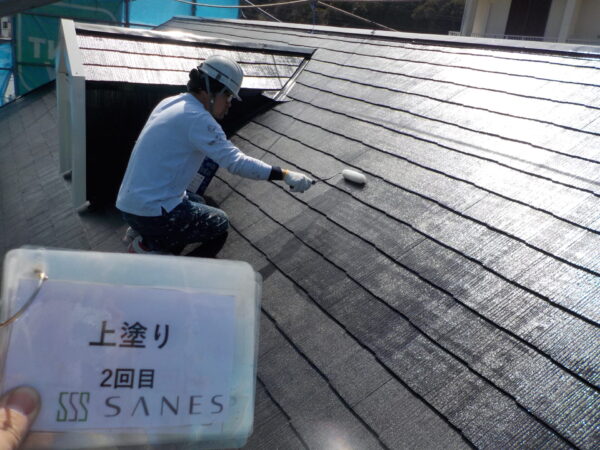 【和歌山県海南市G様邸】屋根塗装作業報告